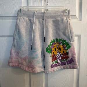MARKET x Smiley Going Beyond Space & Time Sweat Shorts Size S Trippy Psychedelic